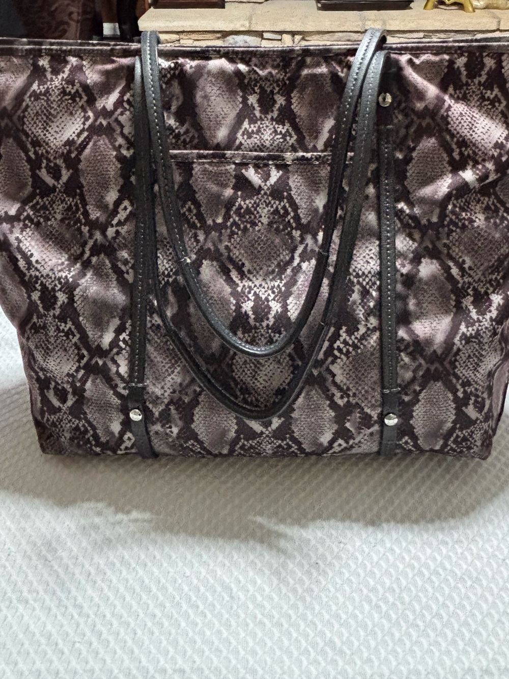 Tumi Snake-Print Tote - Picture 6 of 15
